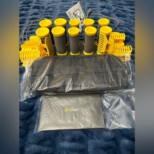 Drybar Yellow and Gray Hair Rollers Set